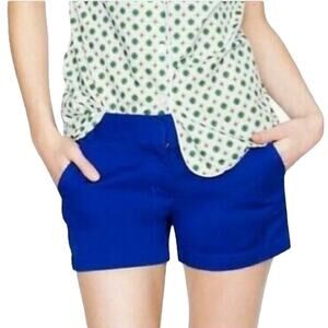 J Crew Shorts, size 4, Bright Blue